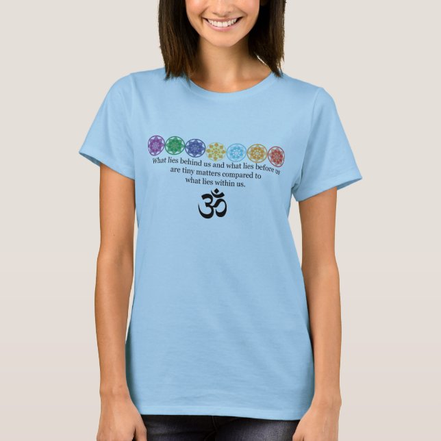 T-shirt Pièce en t de yoga de l'OM (Devant)