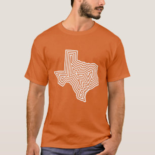 T-shirt Pièce en t d'éclat de blanc du Texas