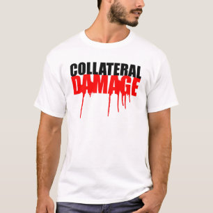 T-shirt Pièce en t d'égouttement de peinture de dégât
