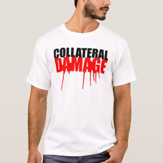 T-shirt Pièce en t d'égouttement de peinture de dégât