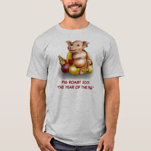 T-SHIRT PIÈCE EN T D'ENFANTS DU RÔTI 2007 DE PORC