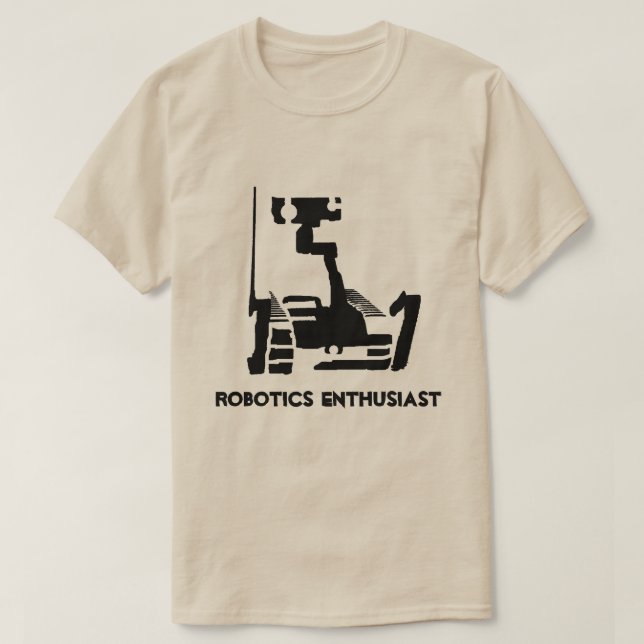 T-shirt Pièce en t d'enthousiaste de robotique (Design devant)