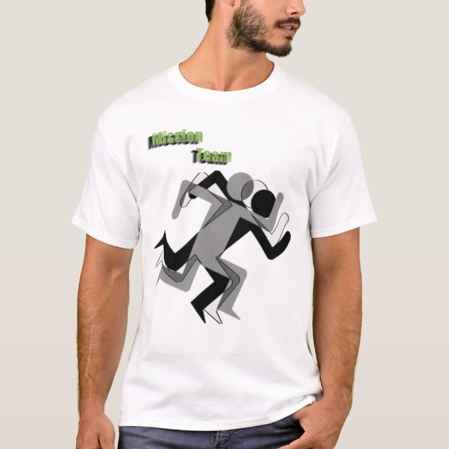 T-shirt Pièce en t d'équipe de mission (Devant)
