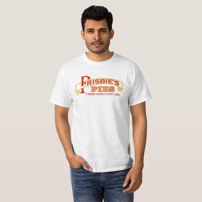 T-shirt Pièce en t des tartes de Frisbie (Devant entier)