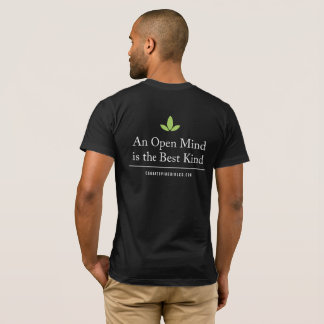 T-shirt Pièce en t détendue de dos d'esprit ouvert de
