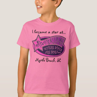 T-shirt Pièce en t d'étoile d'étincelles