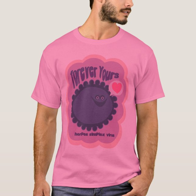 T-shirt Pièce en t d'herpès (Devant)