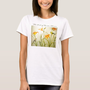 T-shirt Pièce en t d'impression de chardonneret, l'art de