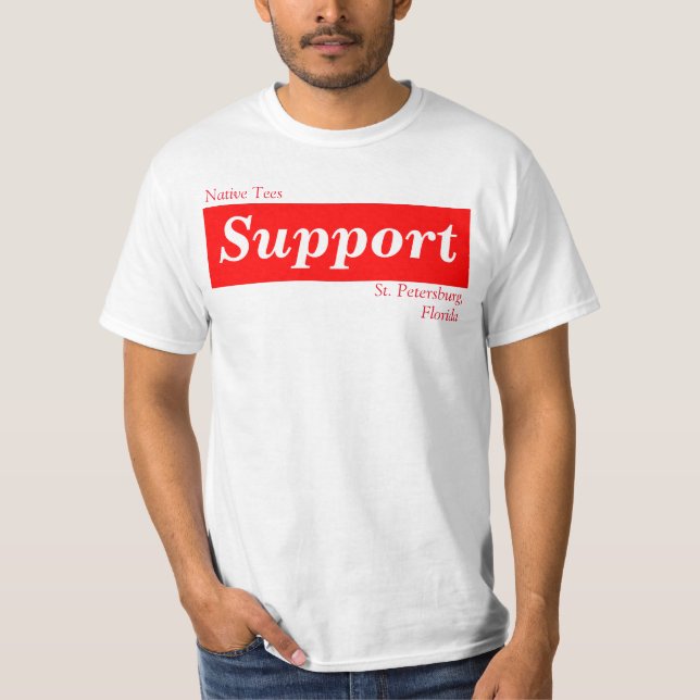 T-shirt Pièce en t d'indigène de St Peter de soutien (Devant)