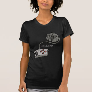 T-shirt pièce en t d'obscurité de .knit.g33k