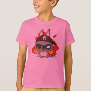 T-shirt Pièce en t drôle de fronde de personnage de dessin