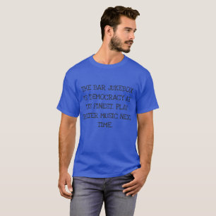 T-shirt Pièce en t drôle de juke-box de barre