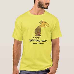 T-shirt Pièce en t drôle du vieillard des hommes