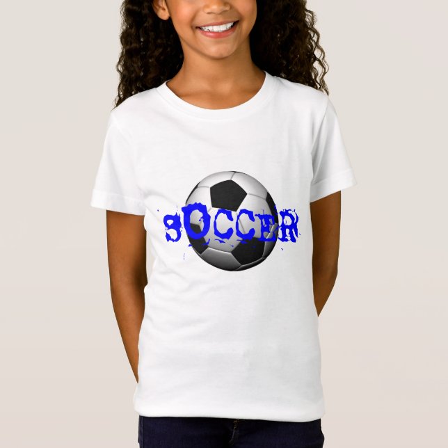 T-Shirt Pièce en t du FOOTBALL de la fille (Devant)