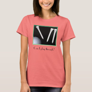 T-shirt Pièce en t du golf-amant des femmes