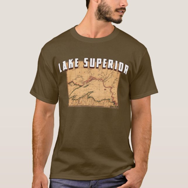 T-shirt Pièce en t du lac Supérieur (Devant)