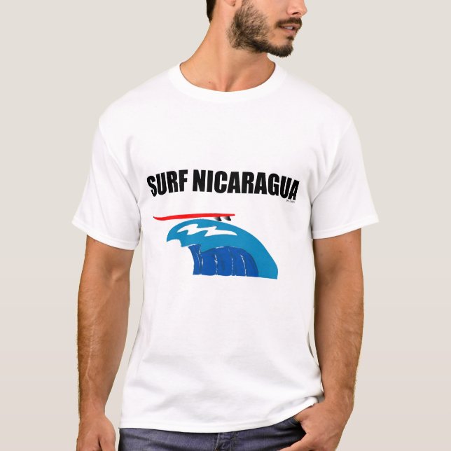 T-SHIRT PIÈCE EN T DU NICARAGUA DE SURF (Devant)