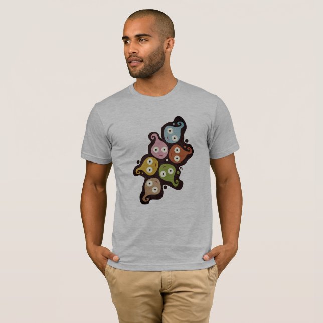 T-shirt Pièce en t du têtard des hommes (Devant entier)