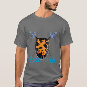 T-shirt Pièce en t effrénée d'épées de croix de lion 