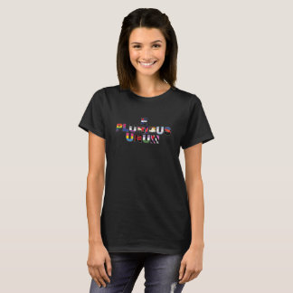 T-shirt Pièce en t en cuir de fierté d'E Pluribus Unum