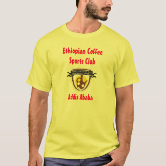 T-shirt Pièce en t éthiopienne de club de sports de café