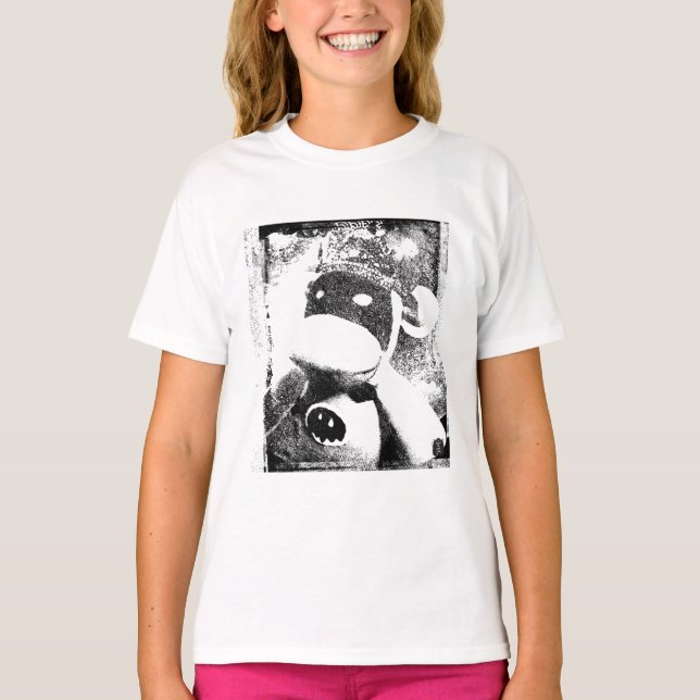 T-shirt Pièce en t faite main de graphique de caractère de (Devant)