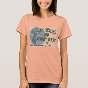 T-shirt Pièce en t femelle saine de séjour de vert