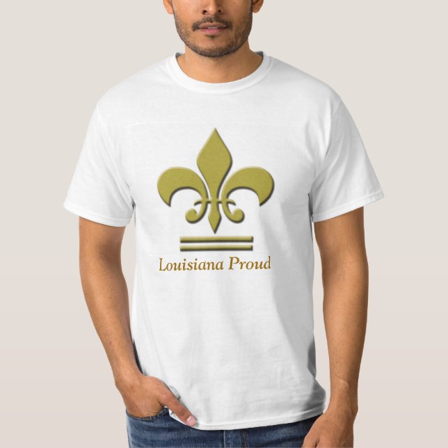 T-shirt Pièce en t fière de valeur de la "Louisiane" (Devant)