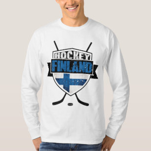 T-shirt Pièce en t finlandaise de Suomi de bouclier