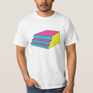 T-shirt pièce en t flamboyante d'escalier