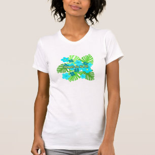 T-shirt Pièce en t florale hawaïenne de jardin de Limahuli