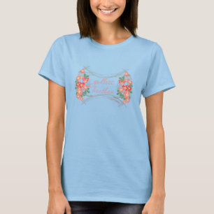 T-shirt Pièce en t florale païenne athée de burn-out