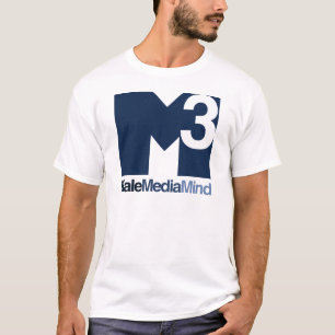 T-shirt Pièce en t (foncée) principale de logo d'esprit