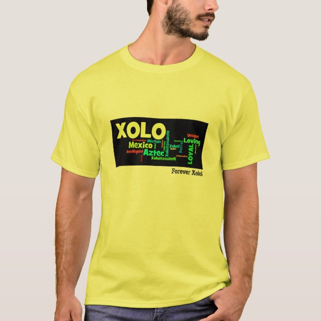 T-shirt Pièce en t fraîche de Xolo Wordcloud ! (Devant)