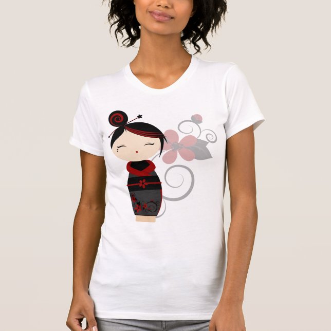 T-shirt Pièce en t gothique de Kokeshi (Devant)