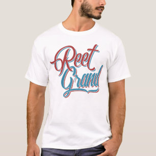 T-shirt Pièce en t grande de dialecte d'argot de Reet