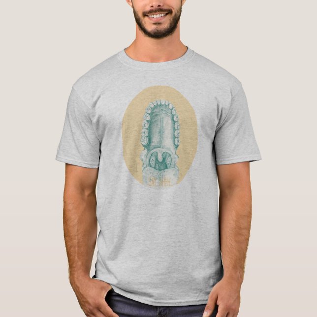 T-shirt Pièce en t graphique de bouche - dites Ahhh (Devant)