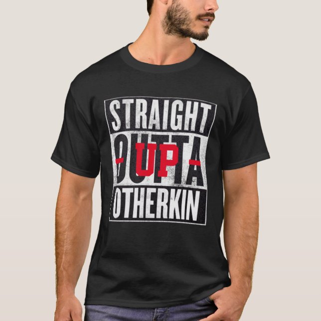 T-shirt Pièce en t graphique drôle droite d'Outta Otherkin (Devant)