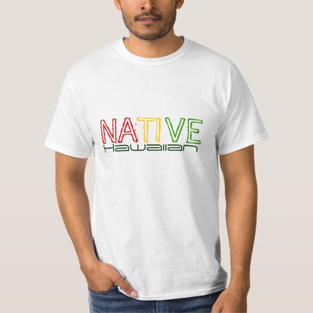 T-shirt Pièce en t hawaïenne indigène de valeur (Devant)