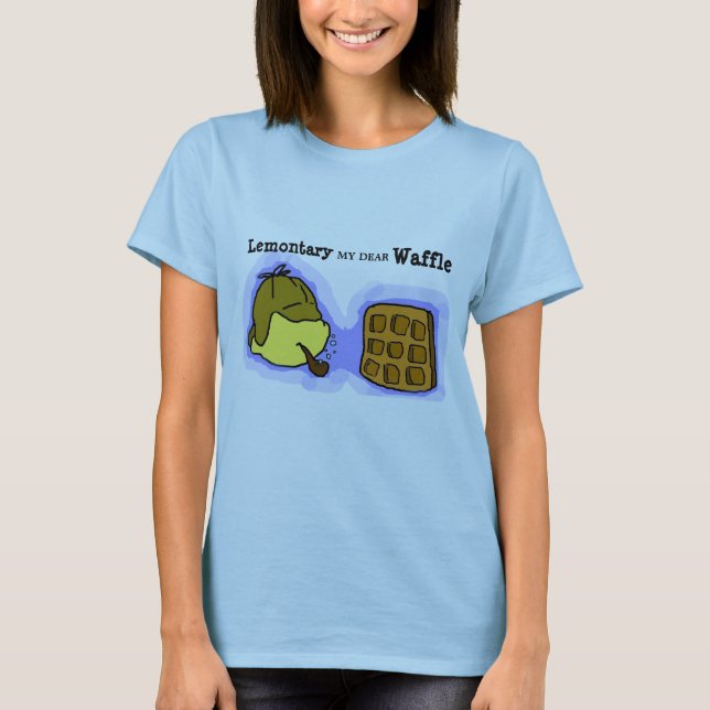 T-shirt Pièce en t hilare de citrons et de gaufres (Devant)
