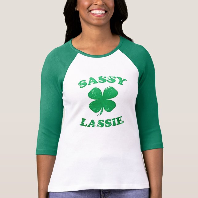 T-shirt Pièce en t impertinente du jour de St Patrick de (Devant)