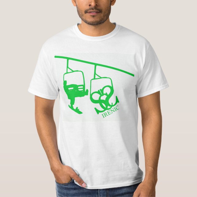 T-shirt Pièce en t irénique de la vie de ski (Devant)