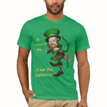Pièce en t irlandaise drôle de lutin de péter