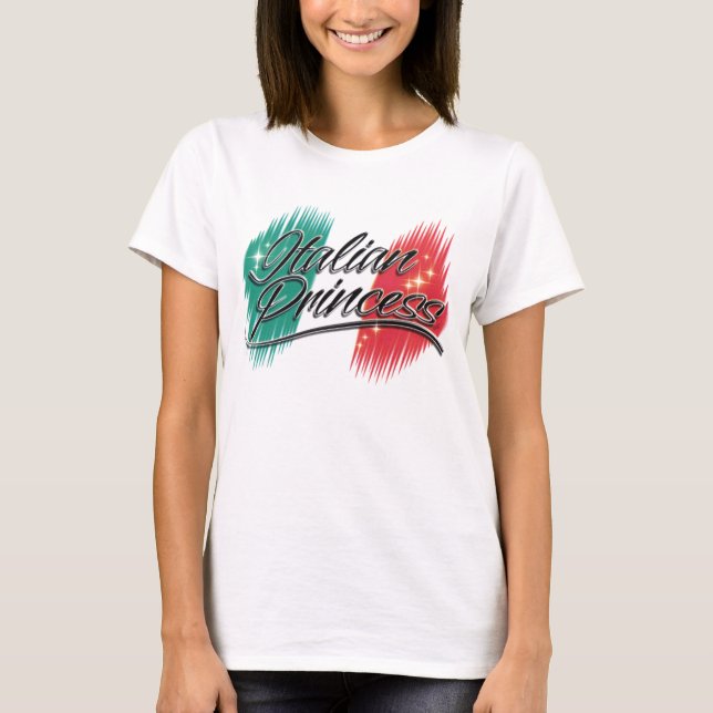 T-shirt Pièce en t italienne de princesse (Devant)