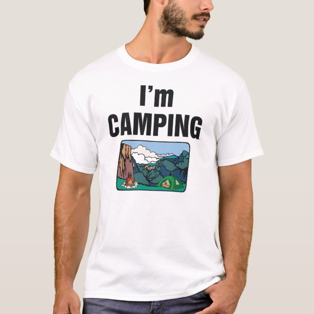 T-shirt PIÈCE EN T je campe (Devant)