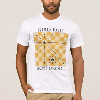 T-shirt Pièce en t légère - filles règle, bave de garçons