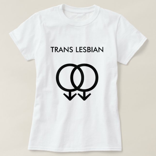 T-shirt pièce en t lesbienne officielle de fierté de (Design devant)