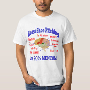 T-shirt Pièce en t mentale de valeur des fers à cheval 9