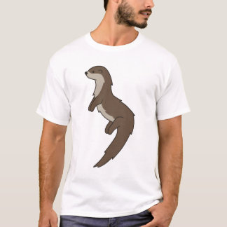 T-shirt Pièce en t mignonne de loutre