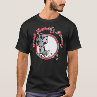 T-shirt Pièce en t morte de cercle de robot - obscurité